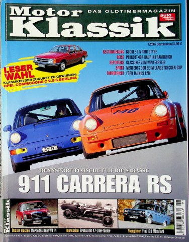Deckblatt Motor Klassik (01/2007)